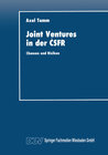 Buchcover Joint Ventures in der ČSFR