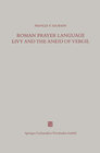 Buchcover Roman Prayer Language Livy and the Aneid of Vergil