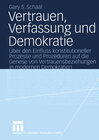 Buchcover Vertrauen, Verfassung und Demokratie