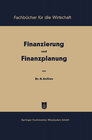 Buchcover Finanzierung und Finanzplanung