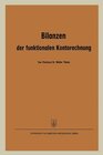 Buchcover Bilanzen der funktionalen Kontorechnung