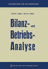 Buchcover Bilanz- und Betriebsanalyse