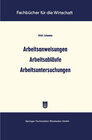 Buchcover Arbeitsanweisungen Arbeitsabläufe Arbeitsuntersuchungen