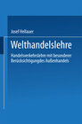 Buchcover Welthandelslehre