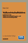 Buchcover Volkswirtschaftslehre