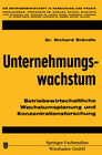 Buchcover Unternehmungswachstum