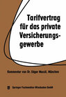 Buchcover Tarifvertrag für das private Versicherungsgewerbe