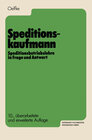 Buchcover Speditionskaufmann