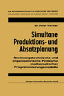 Buchcover Simultane Produktions- und Absatzplanung