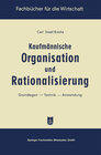 Buchcover Kaufmännische Organisation und Rationalisierung