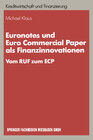 Buchcover Euronotes und Euro Commercial Paper als Finanzinnovationen