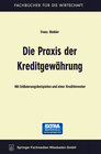 Buchcover Die Praxis der Kreditgewährung