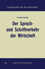 Buchcover Der Sprach- und Schriftverkehr der Wirtschaft