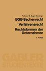 Buchcover BGB-Sachenrecht / Verfahrensrecht / Rechtsformen der Unternehmen