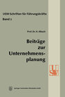 Buchcover Beiträge zur Unternehmensplanung