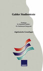 Buchcover Algebraische Grundlagen