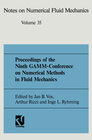 Buchcover Proceedings of the Ninth GAMM-Conference on Numerical Methods in Fluid Mechanics