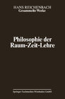 Buchcover Philosophie der Raum-Zeit-Lehre