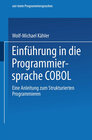 Buchcover Einführung in die Programmiersprache COBOL
