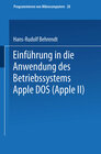 Buchcover Einführung in die Anwendung des Betriebssystems Apple DOS (Apple II)