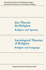 Buchcover Zur Theorie der Religion / Sociological Theories of Religion