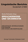 Buchcover Spracherwerb und Grammatik