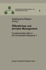 Buchcover Öffentliches und privates Management