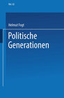 Buchcover Politische Generationen