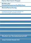 Buchcover Kritik der kausalwissenschaftlichen Sozialforschung