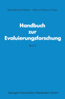 Buchcover Handbuch zur Evaluierungsforschung