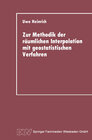 Buchcover Zur Methodik der räumlichen Interpolation mit geostatistischen Verfahren