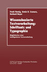 Buchcover Wissensbasierte Textverarbeitung: Schriftsatz und Typographie