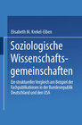 Buchcover Soziologische Wissenschaftsgemeinschaften