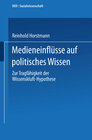 Buchcover Medieneinflüsse auf politisches Wissen