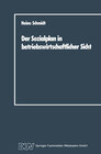 Buchcover Der Sozialplan in betriebswirtschaftlicher Sicht