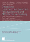 Buchcover Öffentliche Unternehmen zwischen Privatwirtschaft und öffentlicher Verwaltung