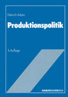 Buchcover Produktionspolitik