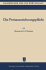 Buchcover Die Preisauszeichnungspflicht