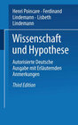 Buchcover Wissenschaft und Hypothese
