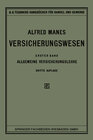 Buchcover Versicherungswesen