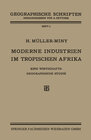 Buchcover Moderne Industrien im Tropischen Afrika