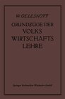 Buchcover Grundzüge der Volkswirtschaftslehre