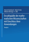 Buchcover Encyklopädie der Mathematischen Wissenschaften mit Einschluss ihrer Anwendungen