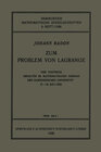 Buchcover Zum Problem von Lagrange