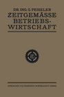 Buchcover Zeitgemässe Betriebswirtschaft