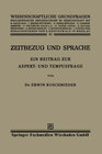 Buchcover Zeitbezug und Sprache