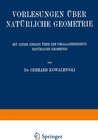 Buchcover Vorlesungen über Natürliche Geometrie