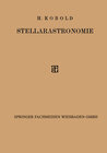 Buchcover Stellarastronomie