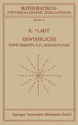 Buchcover Gewöhnliche Differentialgleichungen
