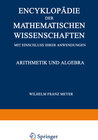 Buchcover Encyklopädie der Mathematischen Wissenschaften mit Einschluss ihrer Anwendungen